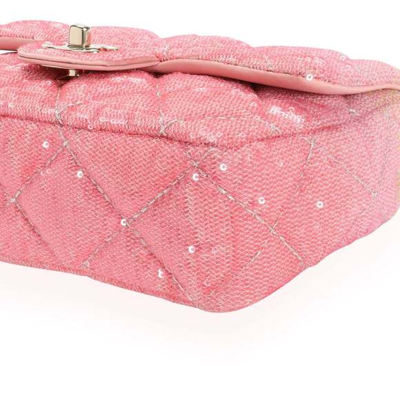 Chanel Pink Ombré Sequin Mini Flap Bag - Picture 7 of 8